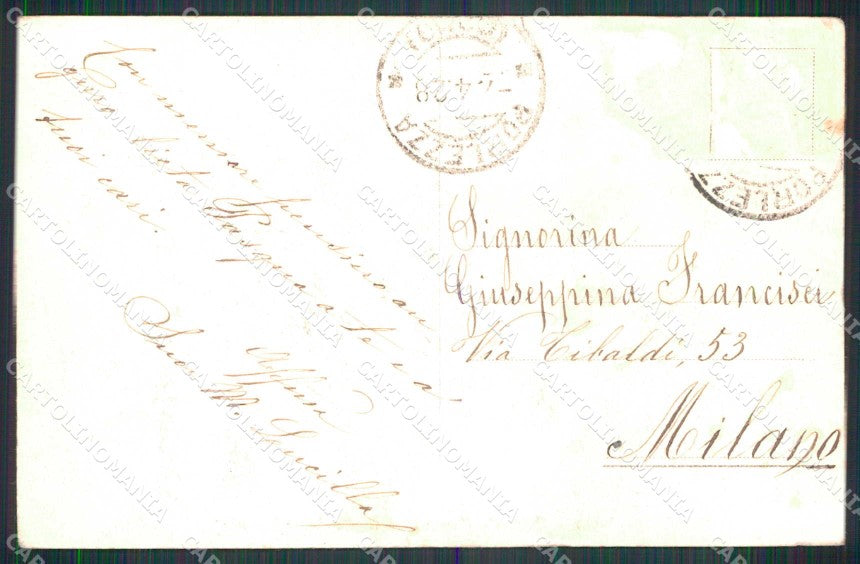 Como Porlezza Collegio Femminile San Carlo Entrata cartolina RT2863 – retro
