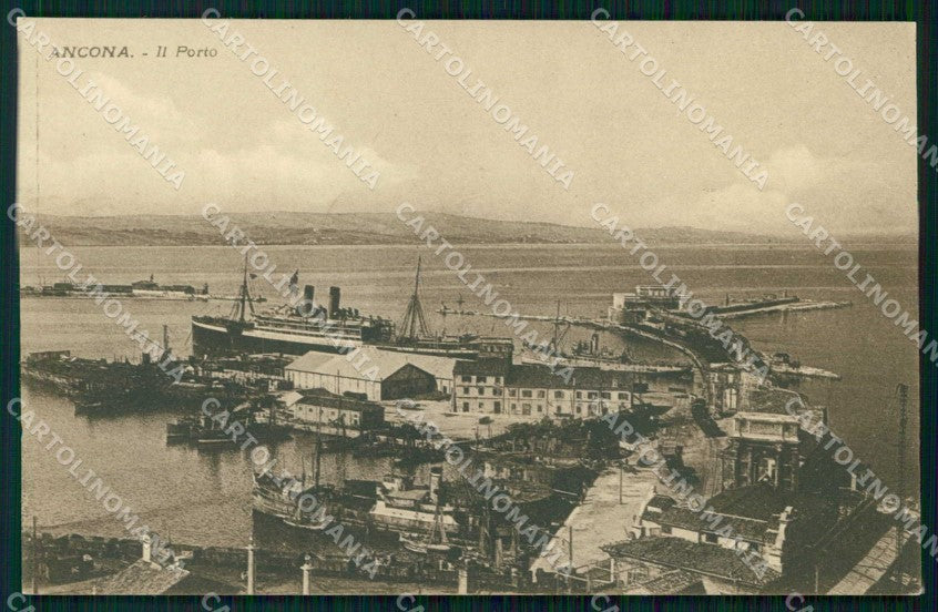 Ancona Città Porto con Barche cartolina RT2867 – fronte