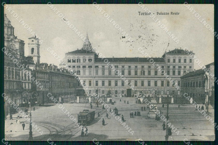 Torino Città Palazzo Reale Tram cartolina RT2873 – fronte