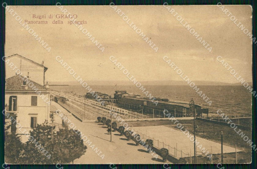 Gorizia Grado Bagni di Spiaggia cartolina RT2890 – fronte