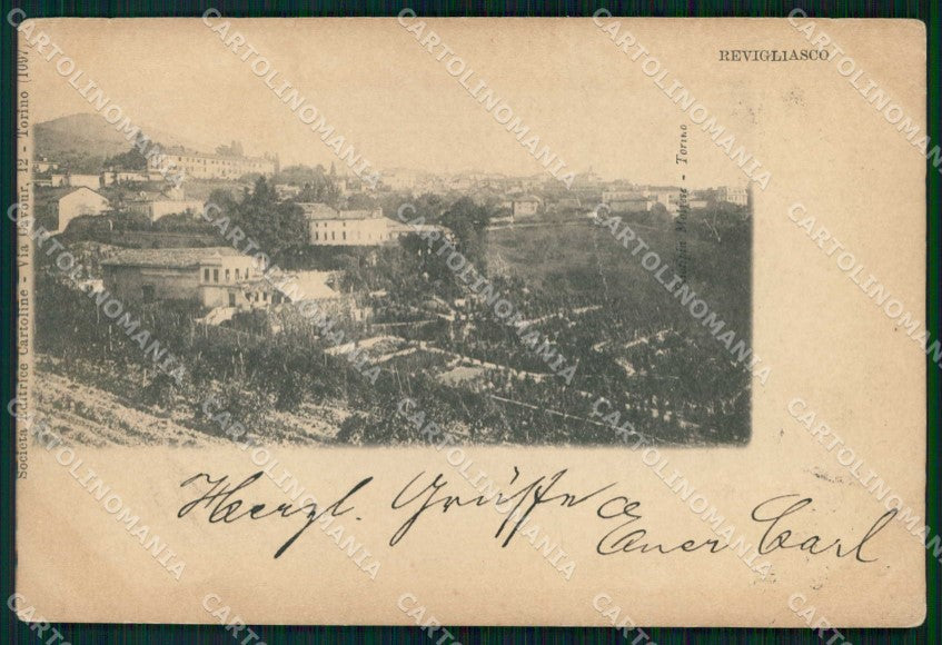 Torino Moncalieri Revigliasco PIEGHE cartolina RT2892 – fronte