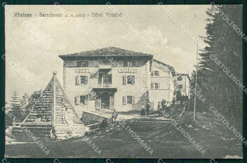 Pistoia Abetone Serrabassa Hotel Piramidi SCOLLATA cartolina RT2893 – fronte