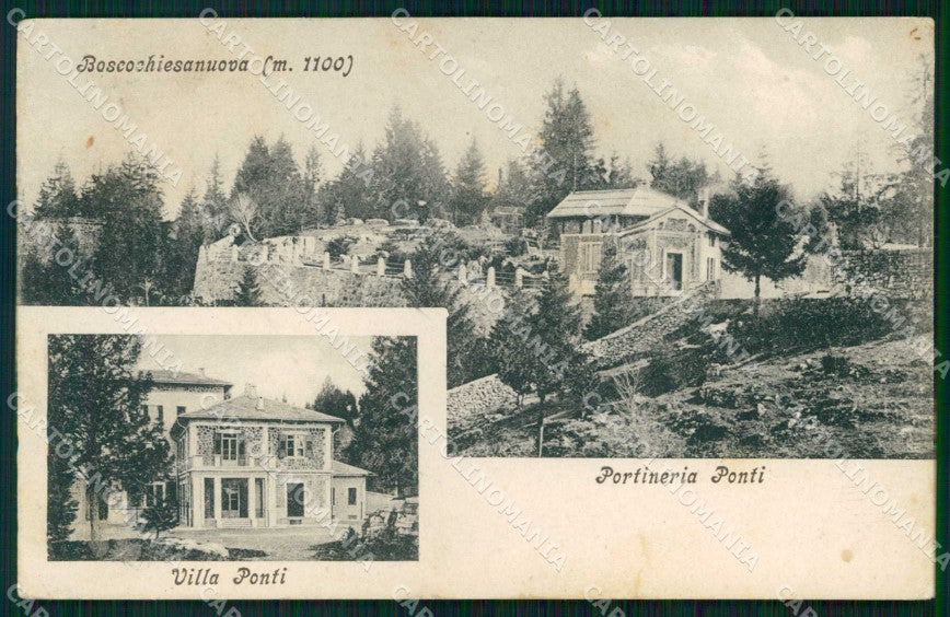 Verona Bosco Chiesanuova Villa Ponti Portineria Ponti cartolina RT2898 – fronte