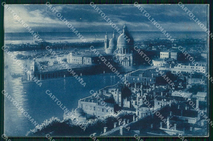 Venezia Città Vista dal Campanile San Marco Chiaro di Luna cartolina RT2904 – fronte