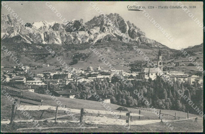 Belluno Cortina d'Ampezzo Monte Cristallo Brunner 1 108 cartolina RT2905 – fronte