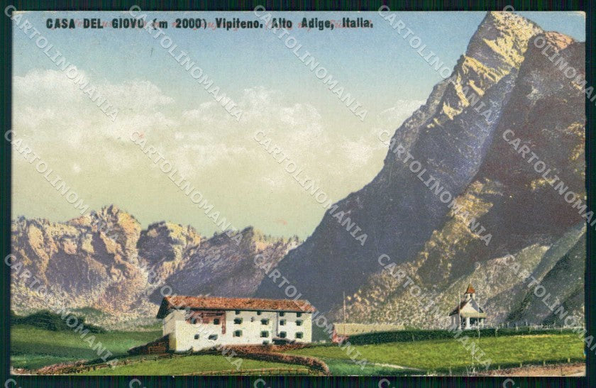 Bolzano Vipiteno Alto Adige Casa del Giovo cartolina RT2907 – fronte