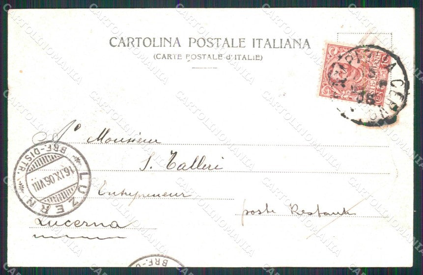 Biella Città Alpigiana Costumi cartolina RT2914 – retro