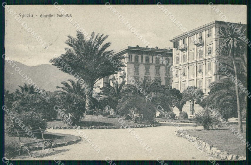 La Spezia Città Giardini Pubblici Brunner 4123 cartolina RT2915 – fronte