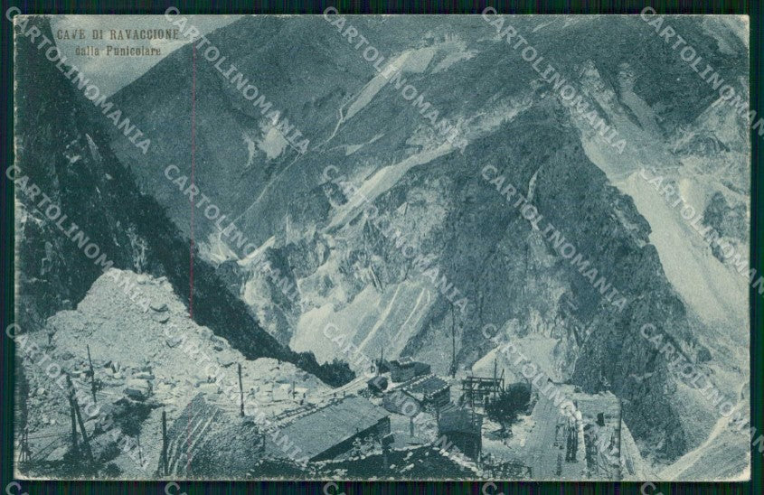 Carrara Cave di Ravaccione Veduta dalla Funicolare cartolina RT2916 – fronte