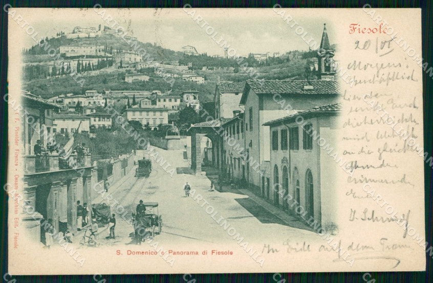 Firenze Fiesole San Domenico Tram cartolina RT2921 – fronte