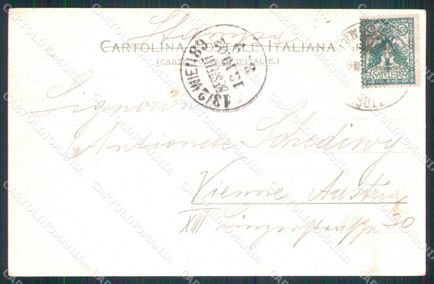 Napoli Città Strada di Santa Lucia Stengel 11206 cartolina RT2924 – retro