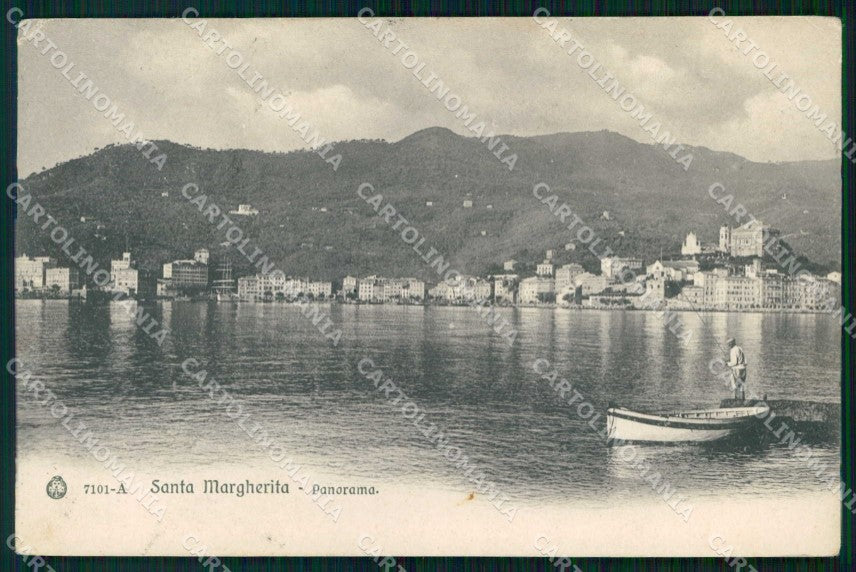 Genova Santa Margherita Ligure Barca Brunner 7101 cartolina RT2938 – fronte