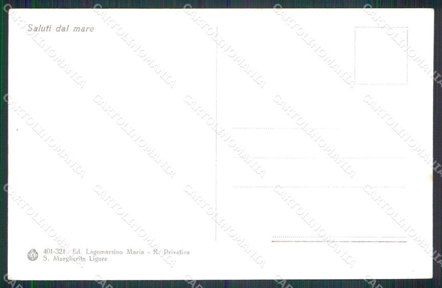 Genova Santa Margherita Ligure Brunner 401 321 cartolina RT2939 – retro