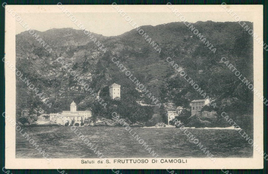 Genova San Fruttuoso Saluti da Riviera di Levante cartolina RT2940 – fronte