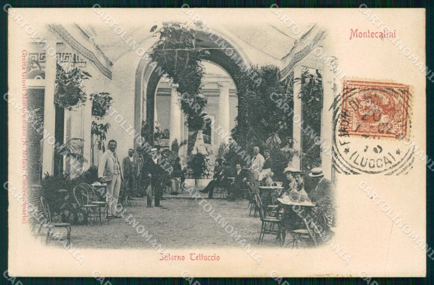 Pistoia Montecatini Terme Interno Tettuccio SCOLLATA cartolina RT2963 – fronte