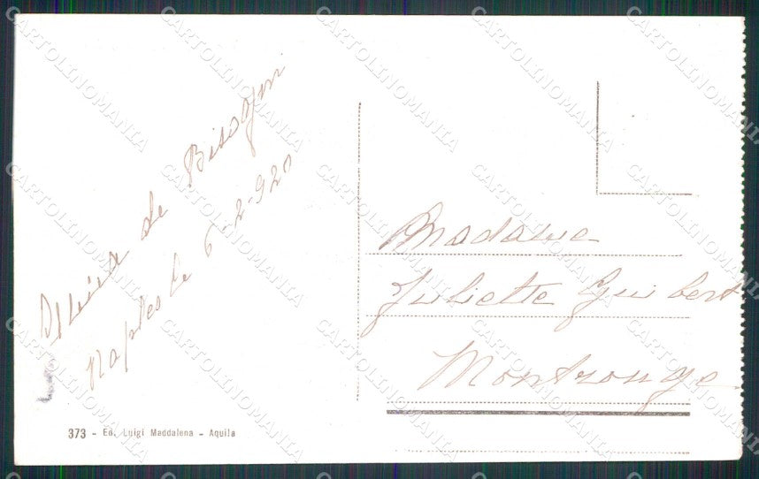 L'Aquila Città San Bernardino Caserma della Fanteria cartolina RT2968 – retro