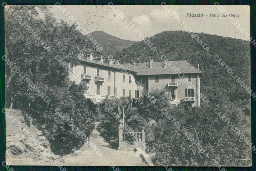 Savona Alassio Hotel Salisbury Brunner 507 29 cartolina RT2970 – fronte