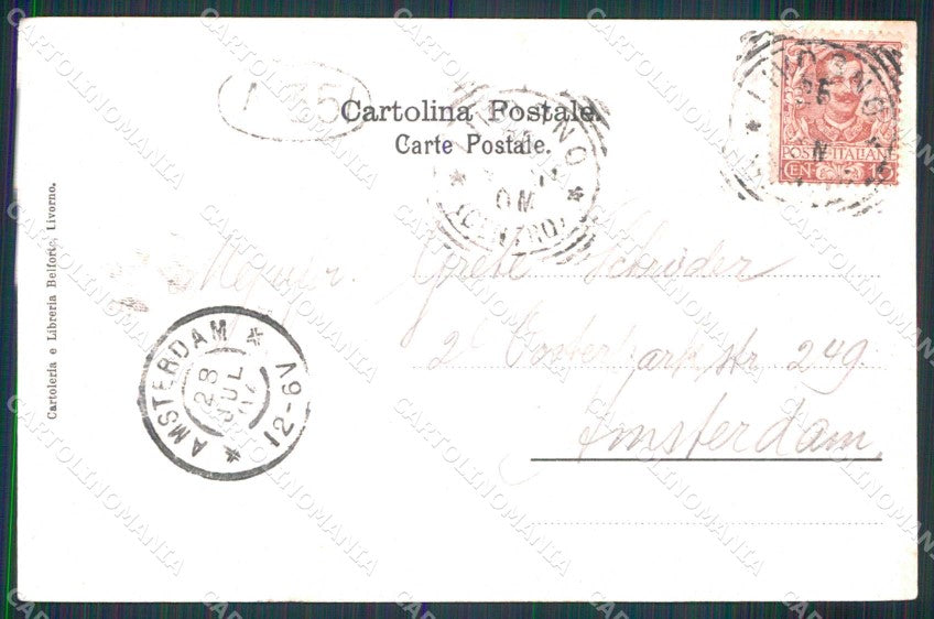 Livorno Città Santuario di Montenero ABRASA cartolina RT2986 – retro