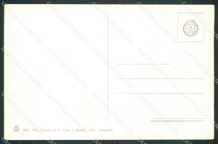 Como Bellagio Veduta Lago Brunner 208 cartolina RT3005 – retro