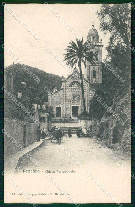 Genova Portofino Chiesa Parrocchiale cartolina RT3012 – fronte