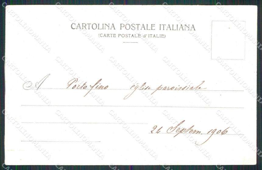 Genova Portofino Chiesa Parrocchiale cartolina RT3012 – retro