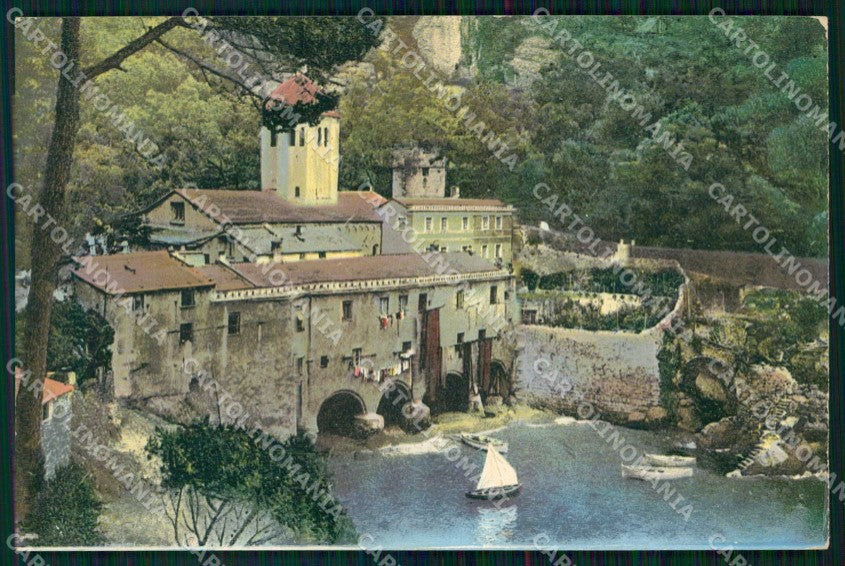 Genova San Fruttuoso Abbazia Barche cartolina RT3024 – fronte