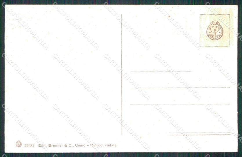 Genova Sestri Levante Bagni Miramare Brunner 22682 cartolina RT3027 – retro