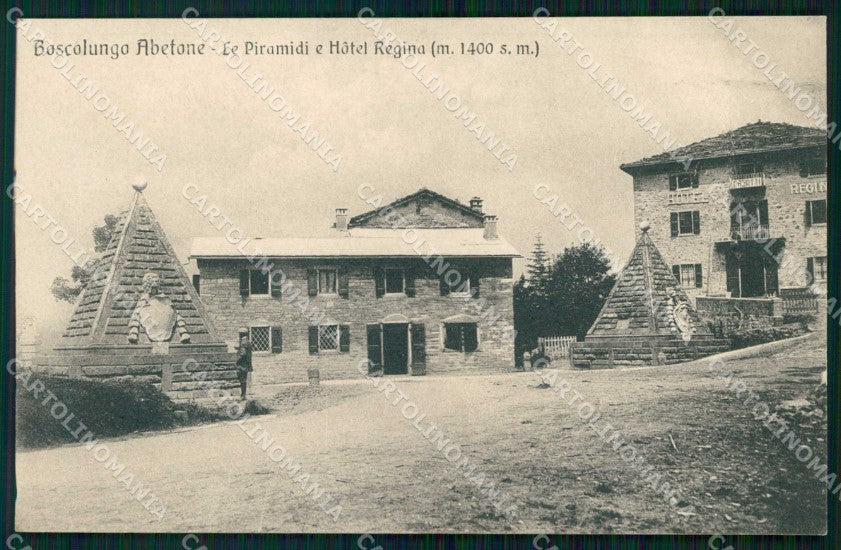 Pistoia Boscolungo Abetone Piramidi Hotel Regina cartolina RT3028 – fronte