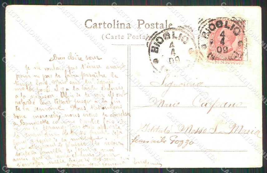 Biella Bioglio Palazzina Balduino cartolina RT3031 – retro