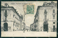 Cuneo Città Via Roma vista da Piazza Vittorio Emanuele PIEGA cartolina RT3039 – fronte