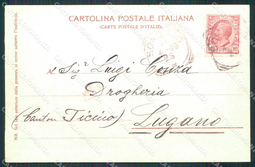 Sondrio Città Castello Masegra cartolina RT3043 – retro