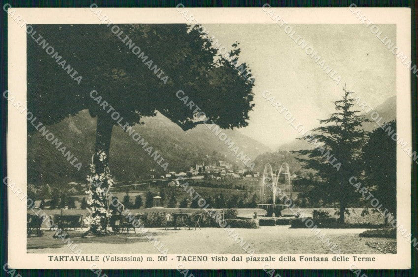 Lecco Taceno Tartavalle Fontana delle Terme cartolina RT3046 – fronte
