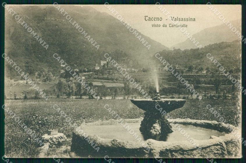 Lecco Taceno Valsassina Veduta da Tartavalle cartolina RT3047 – fronte