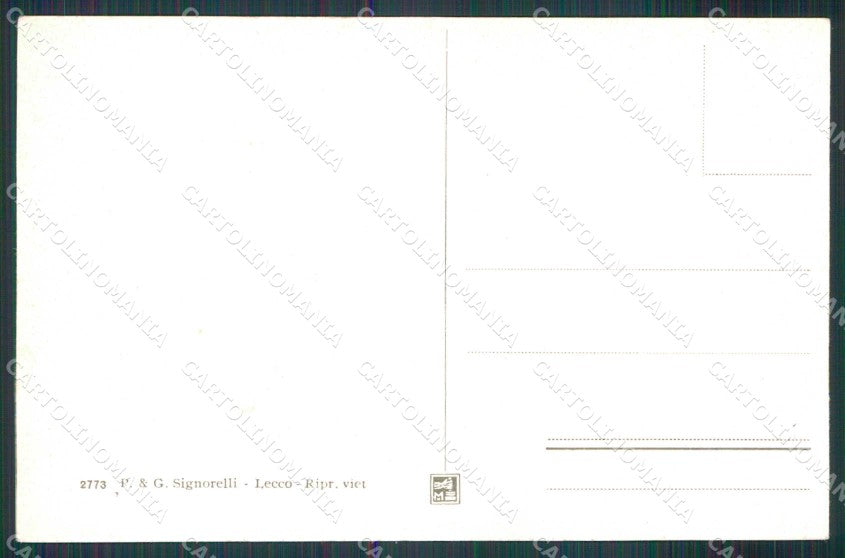 Lecco Taceno Valsassina Veduta da Tartavalle cartolina RT3047 – retro