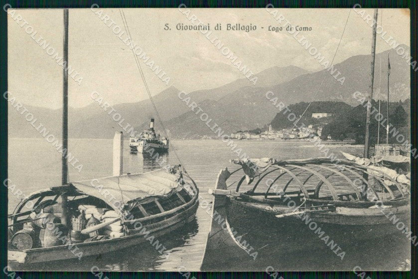 Como Bellagio San Giovanni Battello Barche Brunner 13299 cartolina RT3052 – fronte