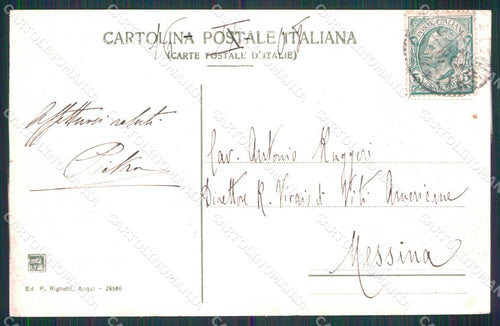 Alessandria Acqui Terme Bagni Piazzale Vecchie Terme cartolina RT3054 – retro