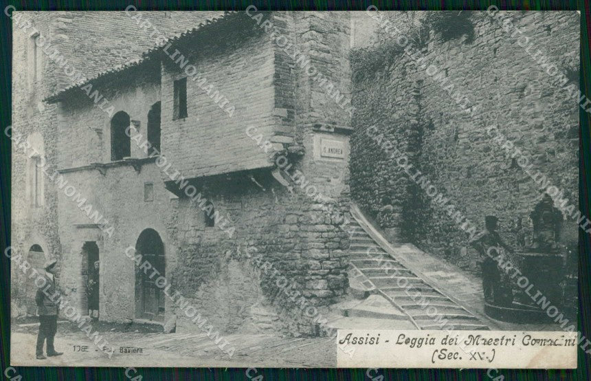 Perugia Assisi Loggia dei Maestri Comacini cartolina RT3055 – fronte