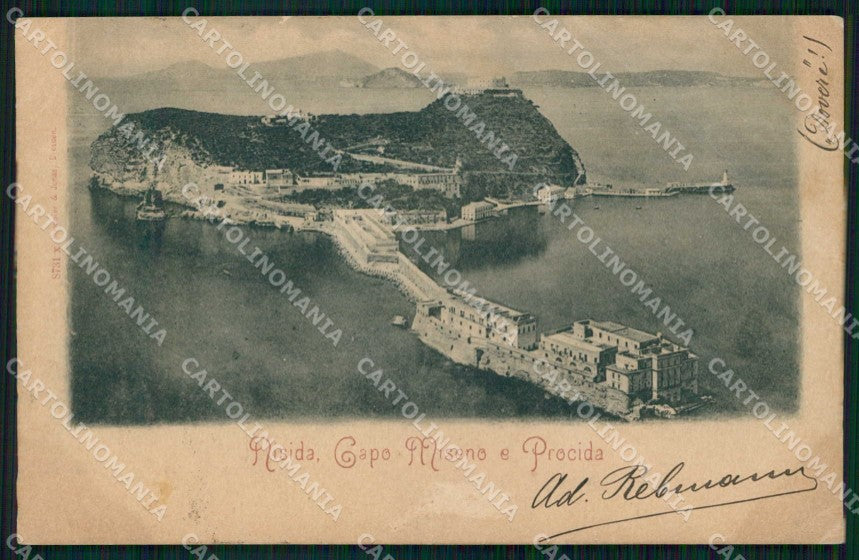 Napoli Procida Nisida Capo Miseno PIEGHE ABRASA cartolina RT3056 – fronte