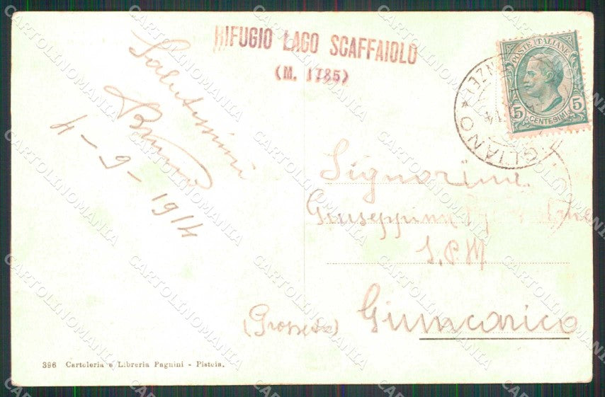 Bologna Lizzano in Belvedere Lago Scaffaiolo Appennini cartolina RT3062 – retro
