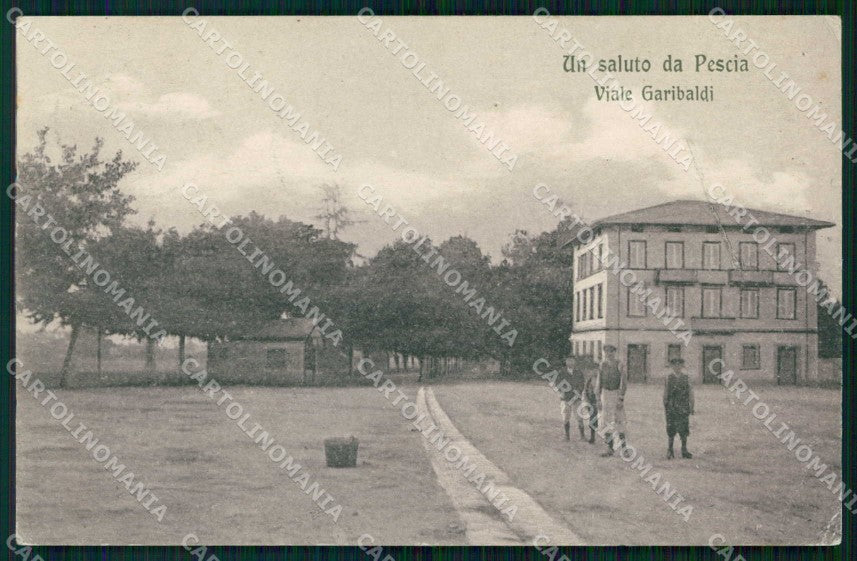 Pistoia Pescia Saluto da Viale Garibaldi cartolina RT3068 – fronte