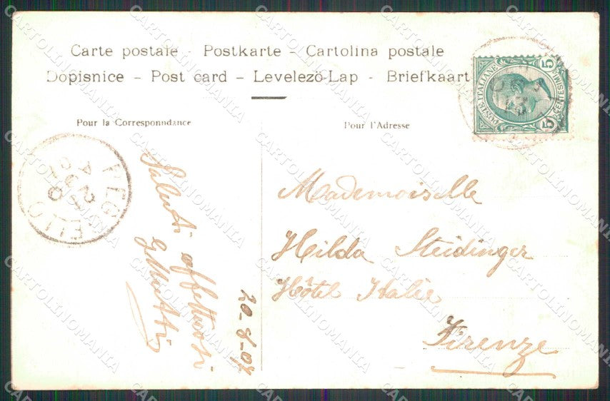 Firenze Reggello Via del Casentino ABRASA cartolina RT3069 – retro