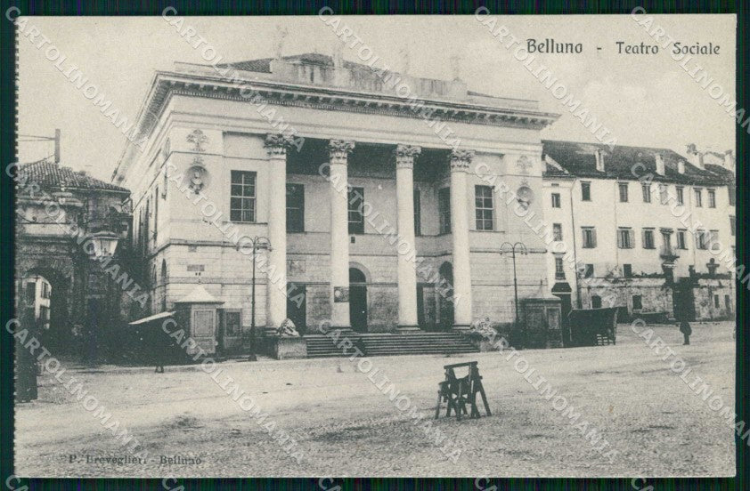 Belluno Città Teatro Sociale cartolina RT3071 – fronte