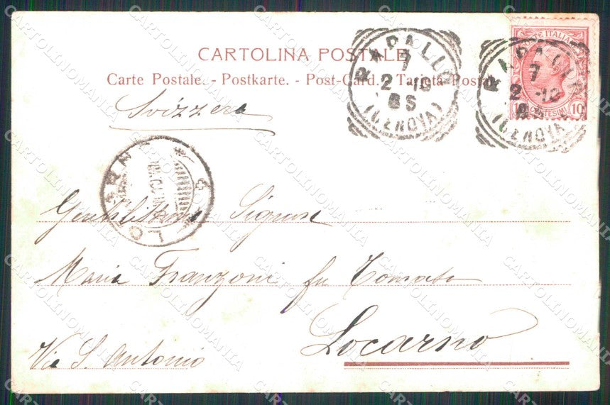 Genova Santa Margherita Ligure Punta Pagana Barca ABRASA cartolina RT3076 – retro