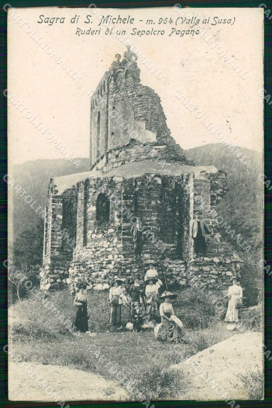 Torino Chiusa di San Michele Ruderi di Sepolcro Pagano ABRASA cartolina RT3079 – fronte