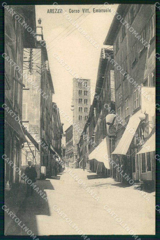 Arezzo Città Corso Vittorio Emanuele cartolina RT3081 – fronte