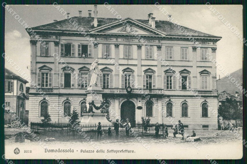 Verbania Domodossola Palazzo Sottoprefettura Brunner 3212 cartolina RT3087 – fronte