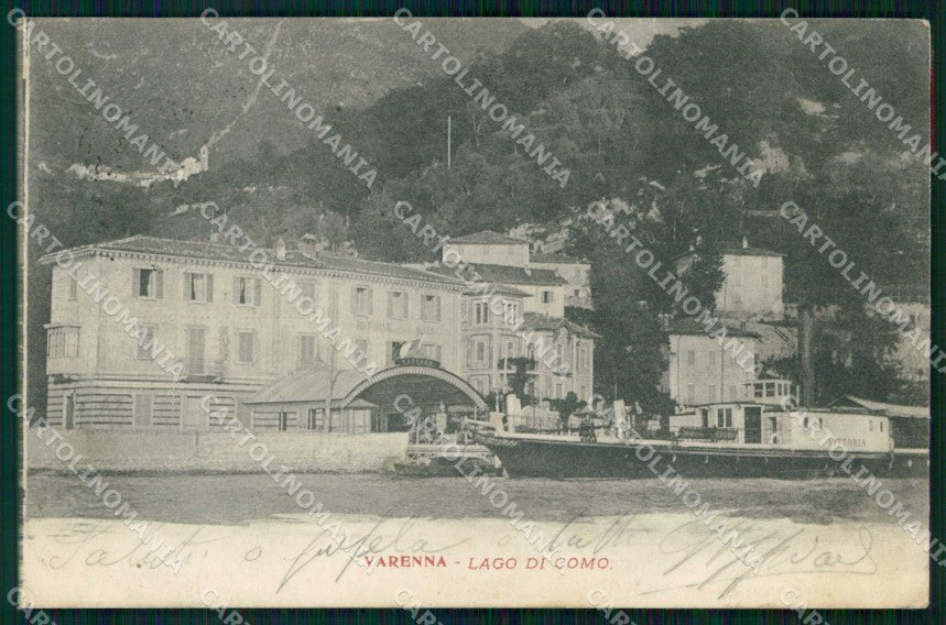 Lecco Varenna Lago Battello cartolina RT3091 – fronte