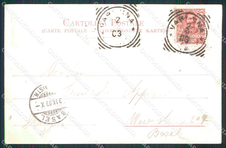 Lecco Varenna Lago Battello cartolina RT3091 – retro