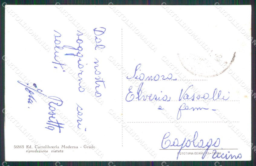 Gorizia Grado Spiaggia cartolina RT3099 – retro