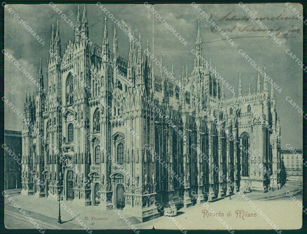 Milano Città Ricordo di Duomo Doppia cartolina RT3113 – fronte